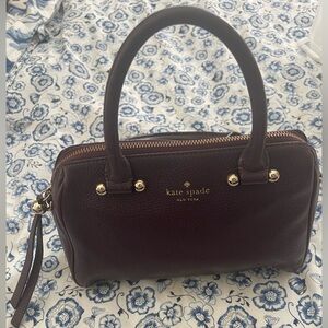 kate spade Grape Purple EUC top handle bag purse